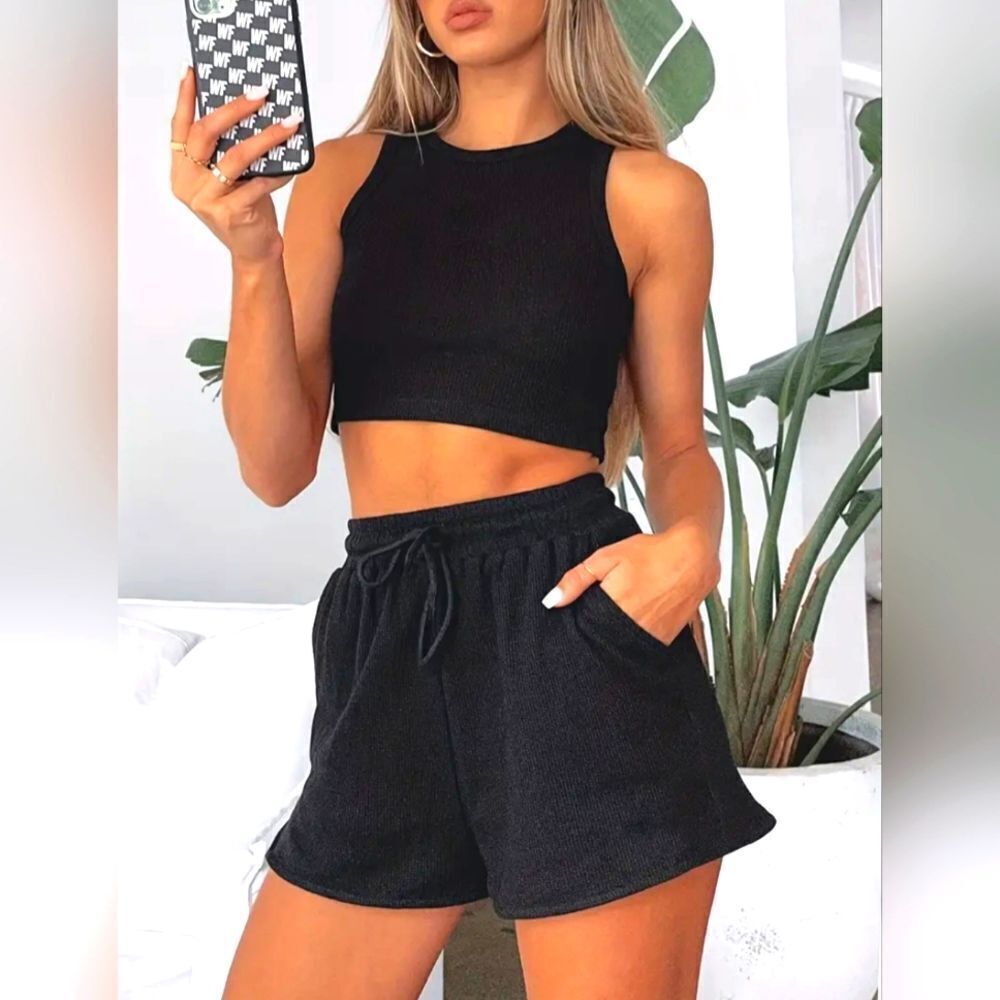 Ladies Casual two piece short set sz XX-Large
